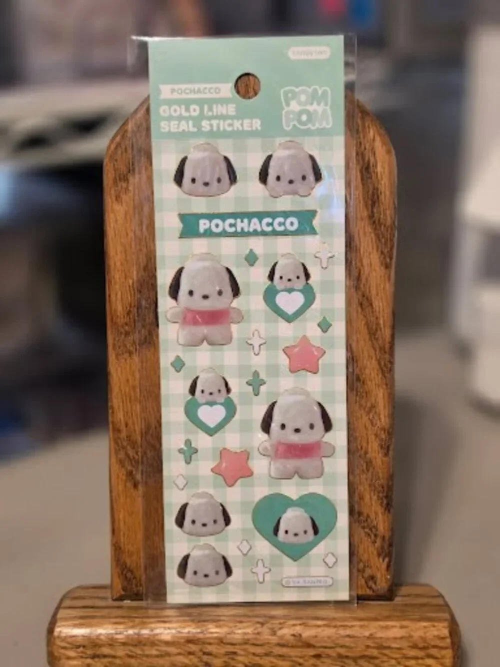 STK-2559 Pochacco Sanrio Foil Lined Sticker Sheet